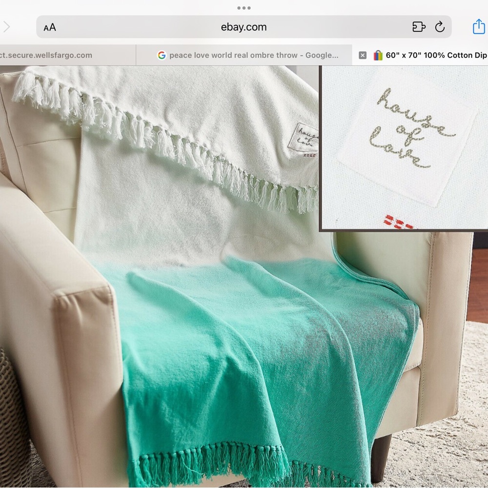 New peace Love World Throw